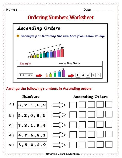 Arrange In Ascending Order Worksheet, Biggest And Smallest Number Worksheet, Ascending Order Worksheet Kindergarten, Ascending Order Worksheet Grade 1, Ascending Order Worksheet, Ascending And Descending Order, Kindergarden Math, Business Worksheet, Ascending Order