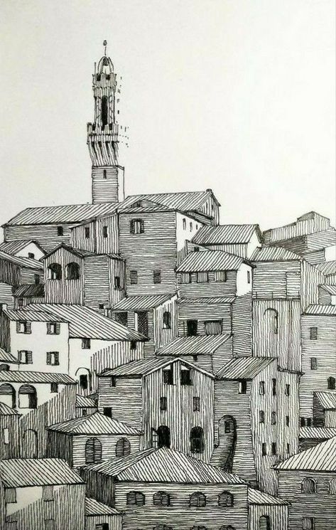 Fineliner Art, Arte Peculiar, Pen Art Drawings, Pen Drawings, Perspective Art, Soyut Sanat Tabloları, Architecture Drawing Art, White Drawing, Arte Sketchbook