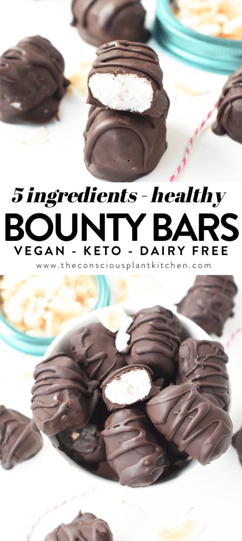 Raw Bounty Bars, Raw Vegan Recipes Dessert, Raw Vegan Biscuits, Bounty Bars Recipe Healthy, Raw Vegan Keto Recipes, Raw Healthy Snacks, Fructose Free Desserts, Vegan Keto Desserts, Coconut Bounty Bars