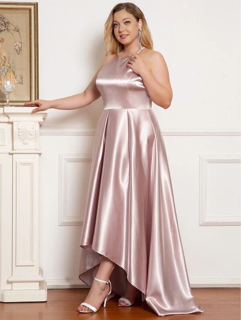 Vinatge Dress, Pleated Prom Dress, Prom Dresses Lavender, High Low Prom Dress, Bustle Dress, Prom Dress Plus Size, Plus Size Bridesmaid, Pink Prom Dress, Pleated Long Skirt