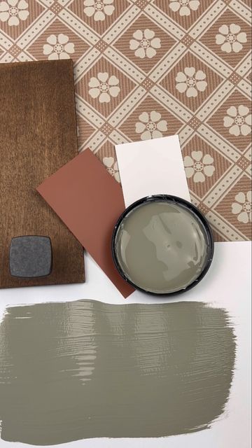 Loralee AhMu on Instagram White Dove And Green, Green Paint With Wood Trim, Sage Mountain Benjamin Moore, Jojoba Benjamin Moore, Benjamin Moore Spanish Olive, Mossy Oak Benjamin Moore, Bm Louisburg Green, Dessert Twilight Benjamin Moore, Cozy Cottage Color Palette