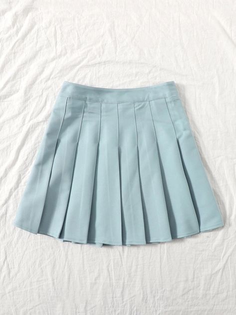 Pleated Mini Skirt | SHEIN USA Pleated School Skirt, Rok Mini, School Skirt, Fasion Outfits, Women Skirts, Loose Outfit, Cute Skirts, Pleated Mini Skirt, Teenage Fashion Outfits