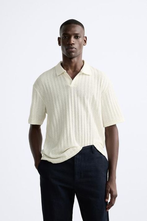 Men´s Polo Shirts | Explore our New Arrivals | ZARA United Kingdom Zara Men Outfits, Zara Men, Classy Outfits Men, Zara Outfit, Cargo Shirts, Printed Polo Shirts, Blazer Vest, Zara Man, Sweaters Knitwear