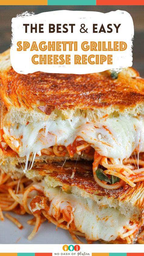 Spaghetti Grilled Cheese Recipe Garlic Bread Spaghetti Sandwich, Spaghetti Grilled Cheese, Spaghetti Sandwich, Bolognese Spaghetti, Best Spaghetti Recipe, Gluten Free Holiday Recipes, Grilled Cheese Recipe, Easy Spaghetti, Grilled Cheese Recipes