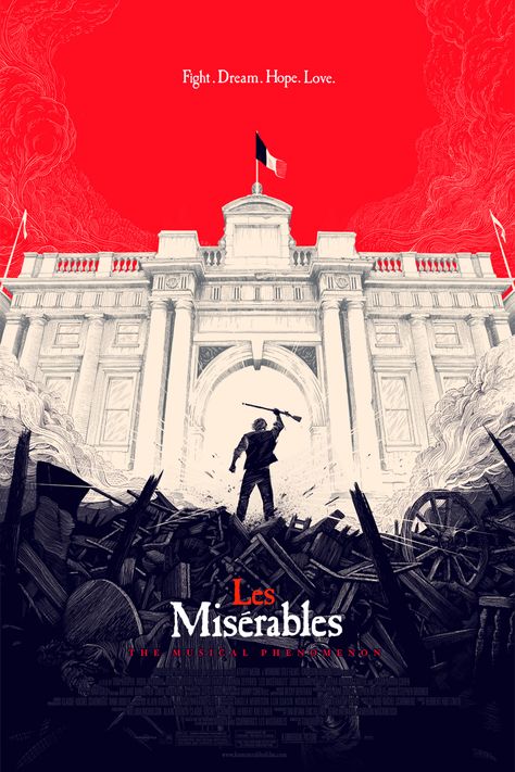 Mondo Unveils Beautiful Prints For ‘The Master,’ ‘Les Miserables,’ And ‘ParaNorman’ - MTV Les Miserables Poster, Cool Poster Designs, Olly Moss, Mondo Posters, Septième Art, Renee Zellweger, Plakat Design, Movie Posters Design, Poster Design Inspiration