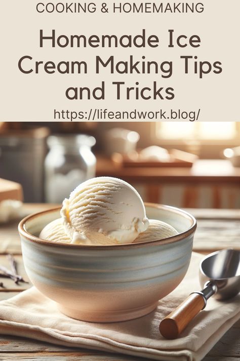 Homemade Ice Cream Tips and Tricks How To Keep Ice Cream Soft In Freezer, Raw Ice Cream, Crowd Desserts, Ice Cream Making, Best Homemade Ice Cream, Making Ice Cream, Ice Cream Freezer, Making Homemade Ice Cream, Ice Cream Set