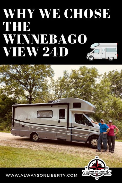 We downsized from a huge fifth wheel RV to a compact Class C Winnebago motorhome! Check out why we chose the View 24D model! Great inside tour!  #rvlife #rvtour #winnebago #vanlife #mercedes #downsizing #rvdownsize #fulltimerv #fulltimefamily #smallliving #tinyhouse #smallrv #rvlifestyle #smallmotorhome Winnebago Motorhome, Winnebago View, Small Motorhomes, Rv Camping Tips, Small Rv, Rv Maintenance, Class C Rv, Full Time Travel, Rv Lifestyle