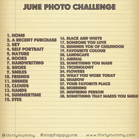 June Photo Challenge, June Challenge, Photo A Day Challenge, Instagram Challenge, Monthly Photos, Photography Challenge, We Are The World, Photography Lessons, Photo A Day