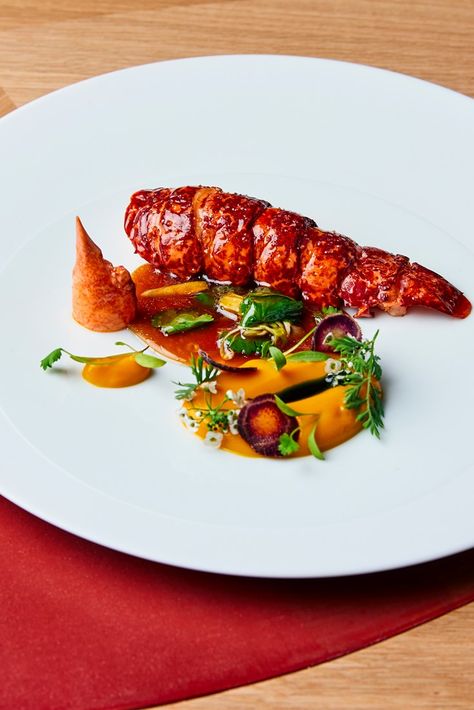 Prawn Fine Dining, Tandoori Spice Recipe, Gourmet Starters, Seafood Plating, Seafood Fine Dining, Fine Dining Starters, Chicken Jus, Tandoori Recipes, Gourmet Food Plating