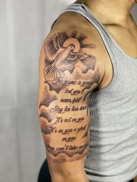 There are a lot of different cool tattoos for men. In this blog post, we will explore some of the most popular cool tattoos for men. We will also provide some tips on how to choose a tattoo that is right for you. Upper Arm Tattoo Men Half Sleeves Clouds, Men’s Bicep Tattoos, Scripture Tattoos For Men Bicep, Upper Shoulder Tattoo Men Ideas Small, Hang Man Tattoo, Scripture Tattoos For Men Shoulder, Shoulder Tattoo Men Bible Verse, Men Forearm Tattoos With Meaning, Tattoo Ideas For Men Meaningful Shoulder