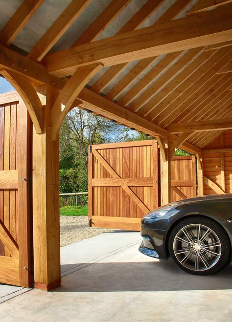 Garage With Room Above, Oak Garage, Timber Frame Garage, Timber Frame Plans, Barn Remodel, Garage Plans With Loft, Timber Garage, Victorian Greenhouses, Oak Frame House