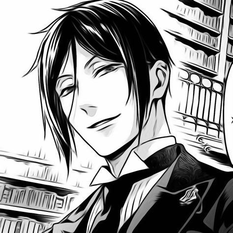 Sebastian Michaelis Icon, Sebastian Ciel, Black Butler Manga, Black Butler Sebastian, Black Butler Characters, Black Butler 3, Sebastian Michaelis, Black Butler Anime, Black Butler Kuroshitsuji