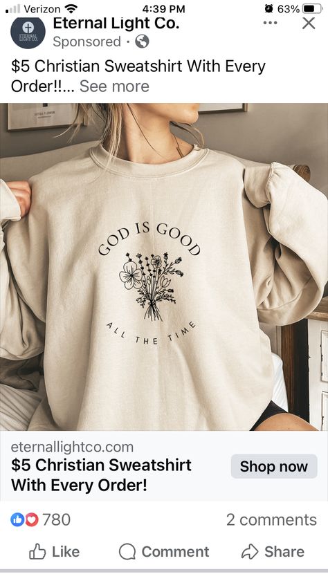 Christian Sweatshirt, Shop Sweatshirts, God Is Good, Shop Now, Cricut, Sweatshirts