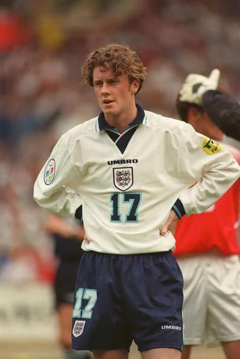 Steve McManaman (Angleterre) Steve Mcmanaman, England Fa, Euro 96, England National Football Team, 3 Lions, Sunderland Afc, England National Team, 90s Sports, England Football Team