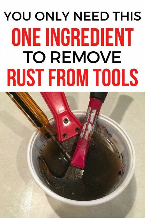 Cleaning Rusty Tools, Rusty Tools, Diy Wax Melts, Remove Rust, How To Clean Rust, Rust Removers, Diy Wax, Astuces Diy, News Flash