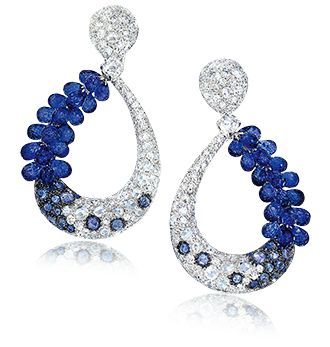 Briolette Earrings, Harry Winston, Brighton Jewelry, Blue Jewelry, Sapphire Earrings, I Love Jewelry, Diamond Drop Earrings, Gorgeous Jewelry, High Jewelry