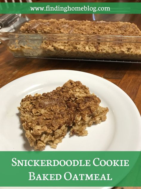 Snickerdoodle Oatmeal, Cookie Baked Oatmeal, Oat Flour Muffins, Brunch Bake, Snickerdoodle Cookie, Breakfast Prep, Baked Oatmeal Recipes, Baked Oats, Frugal Meals