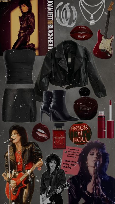 i did an outfit inspired by Up Your Alley by joan jett and the blackhearts for @AlliOfTheValley ’s comp! #comp #compentry #joanjett #joanjettandtheblackhearts #punk #rock #70s #80s #outfit #music 70s Punk Outfits, Punk Outfits 80s, 80s Punk Aesthetic, 70 Style Outfits, 80s Rock Costume, 80s Punk Outfits, Joan Jett Outfits, Punk Rock 70s, Rock Party Outfit