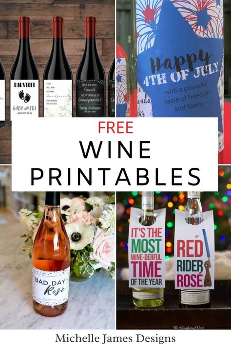 Wine Bottle Labels Printable Free, Wine Birthday Party Decorations, Wine Label Design Ideas, Free Printable Wine Labels, Funny Wine Bottle Labels, Printable Wine Bottle Labels, Diy Wine Labels, Wine Gift Tags, Wine Label Printable