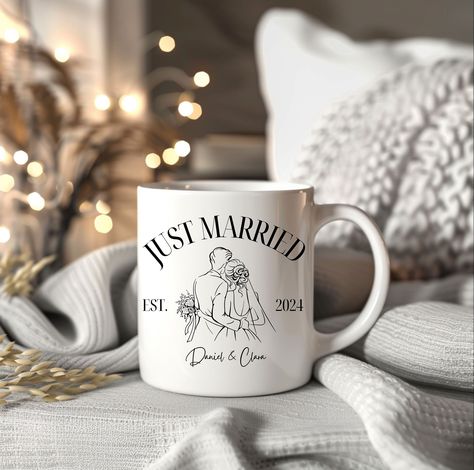 Just Married Mugs, Mr and Mrs Mugs, 1st Anniversary Gift, His and Hers, 10 Year Anniversary, Bridal Shower Gift, Personalized Mugs,Honeymoon Mr And Mrs Mugs, Mr Mrs Mugs, Couple Mug, Honeymoon Gifts, Couple Mugs, 1st Anniversary Gifts, Perfect Wedding Gift, Tea Lovers, Bride Gift