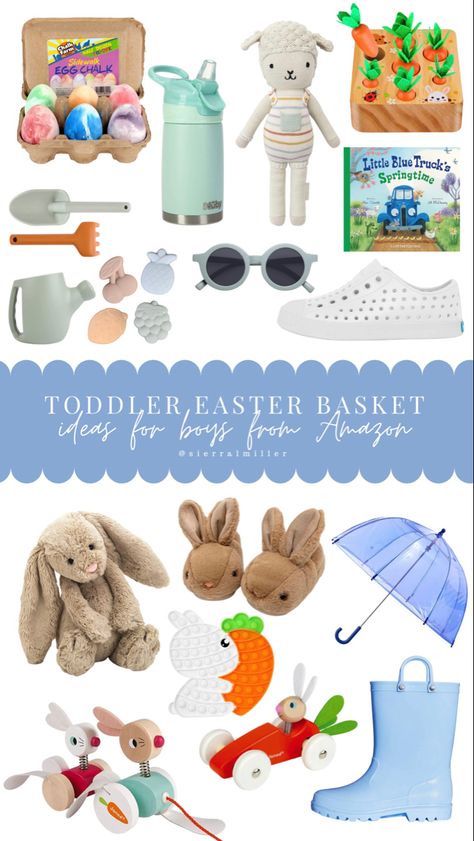 Easter Basket 2 Year Boy, Amazon Easter Basket Ideas, Easter Basket For One Year Old, Easter Basket Toddler Boy, Boy Easter Basket Ideas, Creative Easter Basket Ideas, Boy Easter Basket, Diy Easter Basket Ideas, Toddler Easter Basket