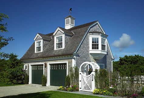 Clap Board, Cabin Garage, Patrick Ahearn Architect, Patrick Ahearn, Carriage House Garage, Nordic Homes, Garage Guest House, Carriage House Plans, Garage Addition