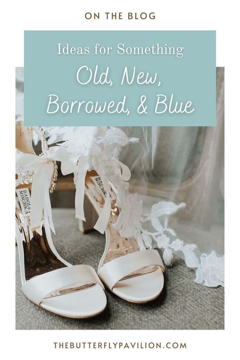 You’ve likely heard the old saying “something old, something new, something borrowed, something blue” in regards to weddings, but where did this tradition come from? The tradition is supposed to bring luck to the couple on their wedding day, and foreshadow a long and happy future together if followed. If you’re one to stick to tradition, or if you believe in superstition, follow these ideas for incorporating something old, new, borrowed, and blue in your big day! Wedding Something Borrowed Ideas, Something Borrowed Wedding, Old New Borrowed Blue, Happy Future, Bridal Traditions, Madison Wedding, Something Blue Bridal, Blue Bridal Shower, Something Old Something New