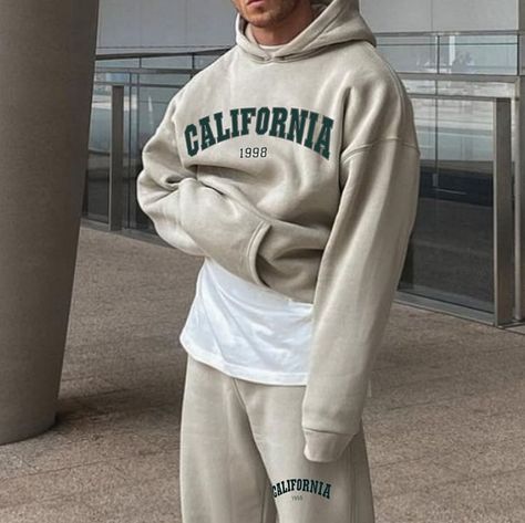 Guys Hoodies, California Hoodie, Mood Bored, Fashion Sweatshirts, Trendy Hoodies, Winter 23, Streetwear Men, Fashion Hoodies, Retro Men