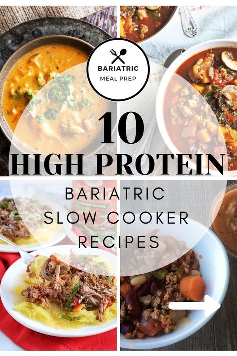 Bariatric Recipes Gastric Bypass High Protein Snacks, Cheap Bariatric Meals, High Protein Bariatric Dinner, Bariatric Beef Recipes, Bariatric Stage 5 Recipes, Bariatric Protein Meals, Bariatric Crock Pot Meals, Bariatric Meal Recipes, High Protein Meals After Vsg