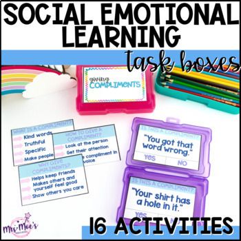 Giving Compliments, Teaching Essentials, Calming Strategies, Social Emotional Learning Activities, Remain Calm, School Social Work, Task Boxes, Social Emotional Skills, Homeschool Learning