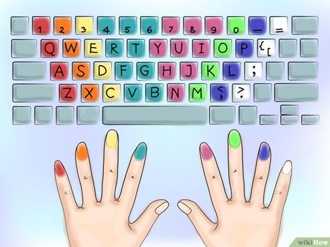 How to Type Extremely Fast on a Keyboard (with Pictures) - wikiHow Typing Hacks, Typing Tutorial, Type Faster, Keyboard Hacks, Learn To Type, 1000 Lifehacks, Computer Lessons, Typing Skills, Keyboard Typing