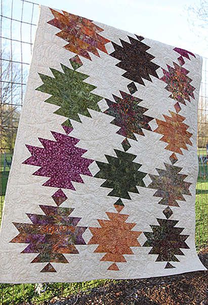 Sonoma Quilt - Cut Loose Press Pattern - I love the Southwest look of this quilt! Southwestern Quilts, Colchas Quilting, Native American Quilt, Southwest Quilts, Western Quilts, Mountain Quilts, The Quilt Show, Batik Quilts, Quilt Care