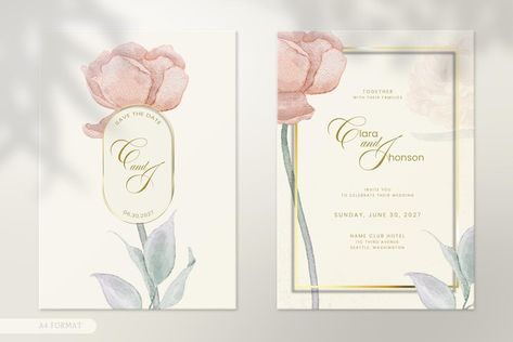 Modern Wedding Card, Wedding Card Sample, Simple Modern Wedding, Free Wedding Cards, Birthday Invitation Card Template, Rsvp Invitation, Invitation Elegant, Bridal Invitations, Wedding Themes Winter