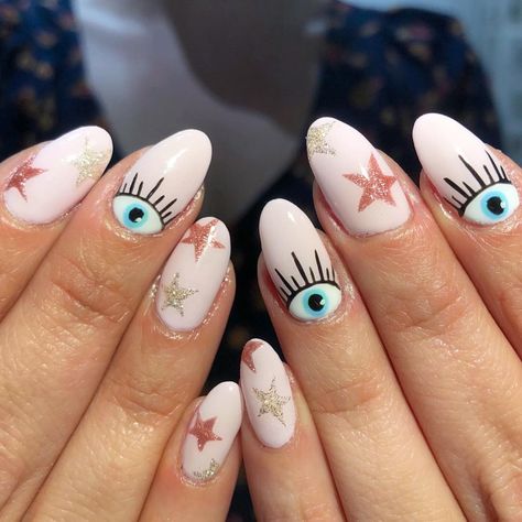 Vanity Projects Miami on Instagram: “#VPRose @rosebnails #vpofficialig #vanityprojectsmia” Nail Education, Persephone Art, Stars Nails, Finger Style, Evil Eye Nails, Eye Nail Art, Nagellack Trends, Nagel Inspo, Accent Nails