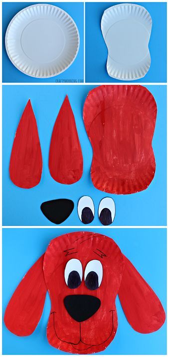 Paper Plate Clifford Craft for Kids - The Big Red Dog Art Project | CraftyMorning.com #paperplatecrafts #cliffordcrafts #dogcrafts #creativecrafts #crafts #funcrafts #kidcrafts #diycrafts Dog Art Projects, Paper Plate Art, Kraftangan Prasekolah, Dog Craft, Dog Red, Preschool Projects, Daycare Crafts, Paper Plate Crafts, Plate Crafts