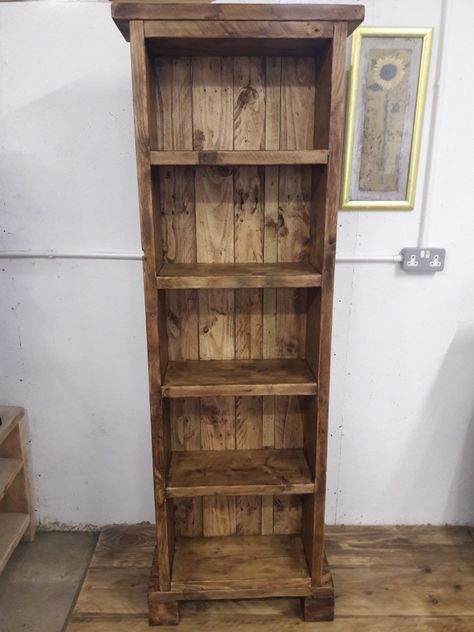 Wooden Bookshelf Design, Pallet Bookcase, Rustic Storage Cabinets, Reclaimed Wood Bookcase, Rustic Wooden Furniture, Handmade Wood Furniture, Rustic Bookshelf, Rustic Bookcase, Barn Wood Projects