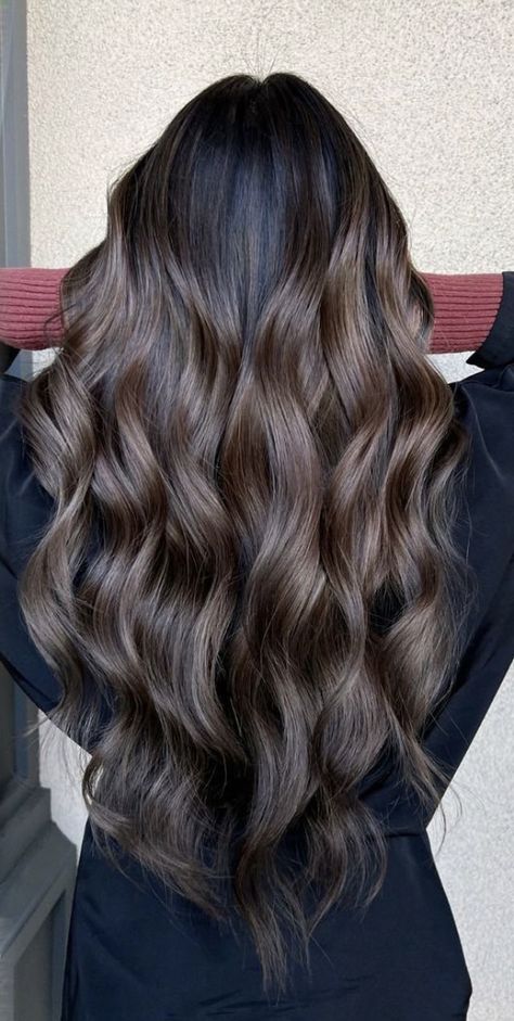 Expresso Martini Brunette Hair Color, Brown Hair Cool Tone Highlights, Brown Blended Balayage, Espresso Martini Brunette Hair, Espresso Martini Hair, Brunette Toner, Toned Balayage, Boliage Hair, Baylage Hair