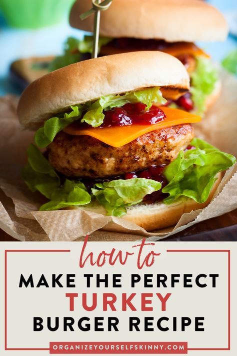 Burger Recipes Healthy, Turkey Burger Recipes Healthy, Homemade Turkey Burgers, Ground Turkey Burgers, Best Turkey Burgers, Turkey Burger Recipe, Easy Summer Dinner, Burger Recipes Beef, The Best Turkey