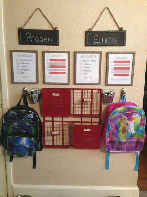 Homework Wall Organizer, Homework Station For Kids, School Station, Mom Organization, Life Organization Binder, Homework Space, Homework Area, Organization Binder, Home Command Center