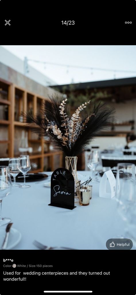 Black And Champagne Wedding Centerpieces, Black And Brown Wedding Decor, Black And Tan Wedding Centerpieces, Future Wedding Plans Black, Boho And Black Wedding, Black And Gold Rustic Wedding, Black And Tan Wedding Theme, Brown Black And White Wedding, Black And Tan Wedding Decor