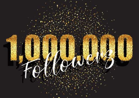 One million followers glittery celebration background 1million Followers Instagram, 1 Million Followers Instagram, One Million Followers, Pm Routine, 1 Million Followers, Followers Instagram, Love Pink Wallpaper, Million Followers, Celebration Background