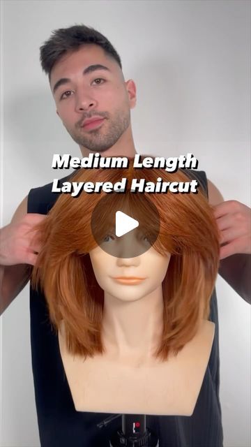 Medium Length Hair Styles Layers, Layered Hair Tutorial Cut, How To Layer Hair Step By Step, Medium Length Haircut Tutorial, How To Layer Your Own Hair Step By Step, Med Length Layered Haircuts, Hair Cuts Tutorial Step By Step, How To Add Layers To Your Own Hair, Step With Layer Haircut