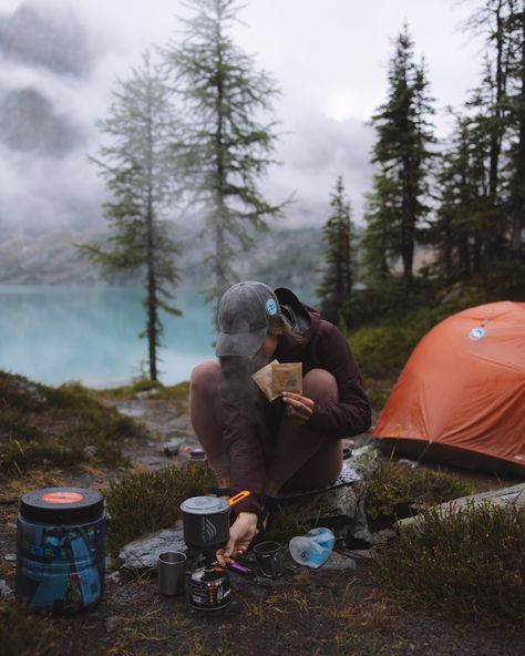 Camp Coffee Three Ways Exploration Aesthetic, Camping Photo Ideas, Camp Photoshoot, Camping Website, Coffee While Camping, Camping Photoshoot, Granola Life, Girl Camping, Camping Pictures