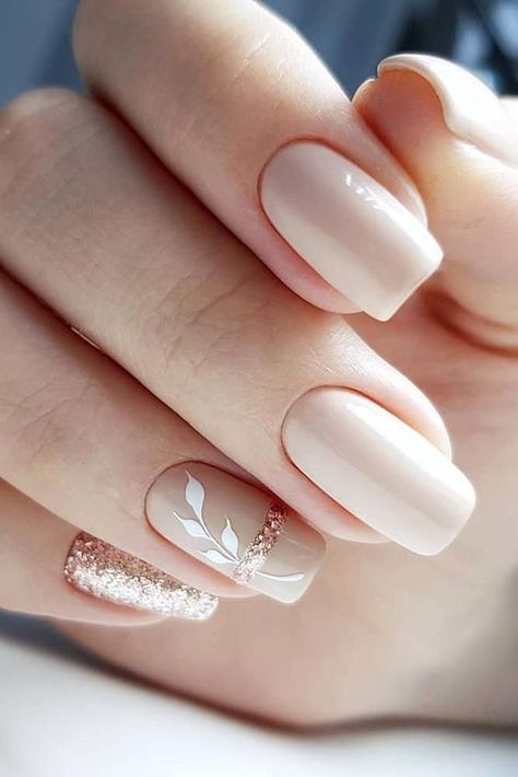 Wedding Nail Art Design, Unghie Sfumate, Square Nail Designs, Fall Nail Art Designs, Nail Design Inspiration, Makijaż Smokey Eye, Wedding Nails Design, Nail Art Wedding, Bride Nails