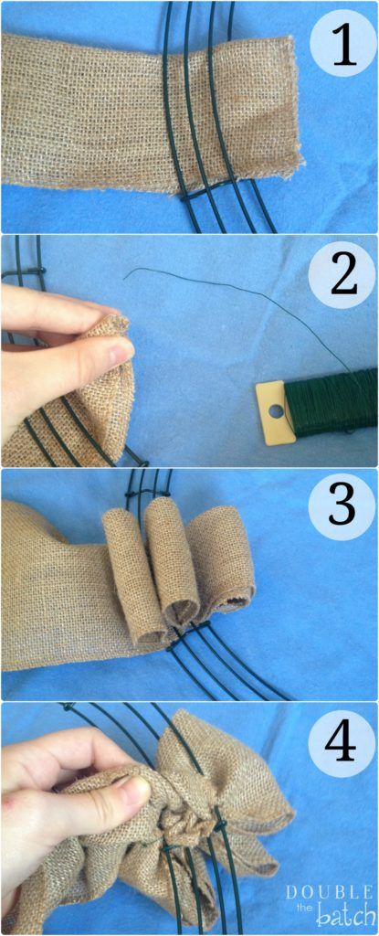 Diy Wreaths Easy, Diy Burlap Wreath, Diy Wreaths Decor, Easy Burlap Wreath, Burlap Diy, Door Wreaths Burlap, Easiest Burlap, Burlap Wreath Tutorial, Burlap Wreath Diy