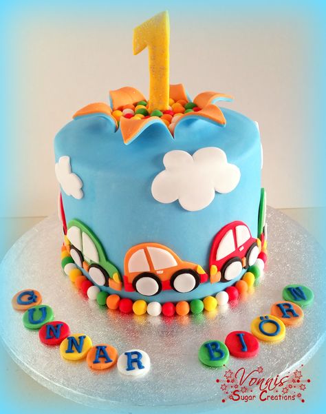 27+ Marvelous Photo of 1St Birthday Cake Boy - entitlementtrap.com First Birthday Colorful, Police Cake, Explosion Cake, Cake First Birthday, Fondant Torte, Colorful Explosion, Birthday Blast, Boys First Birthday Cake, Boys 1st Birthday Cake