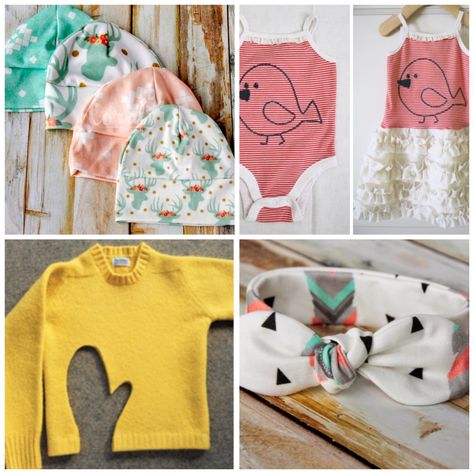 30 creative ways to reuse baby clothes Repurpose Baby Clothes, Old Baby Clothes Ideas, Upcycled Kids Clothes, Old Clothes Upcycling, Reuse Baby Clothes, Upcycle Baby Clothes, Upcycled Baby Clothes, Recycling Fabric, Easy Baby Sewing Patterns