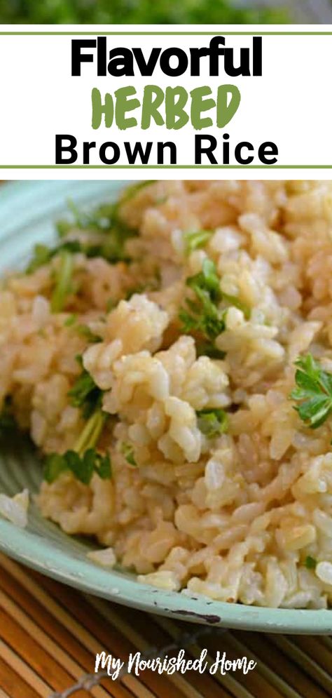 Brown Rice Seasoning, Brown Rice Side Dish Recipes, Seasoned Brown Rice, Brown Rice Recipes Easy, Fluffy Brown Rice, Brown Rice Side Dish, Brown Rice Recipes Healthy, Healthy Brown Rice, Healthy Rice Recipes