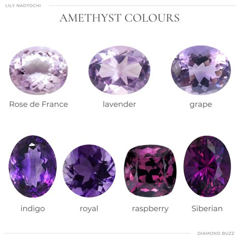 Gemstones Chart, Amethyst Properties, Jewelry Knowledge, Jewelry Education, Purple Colour, Amethyst Color, Dim Lighting, Colored Gems, Minerals And Gemstones