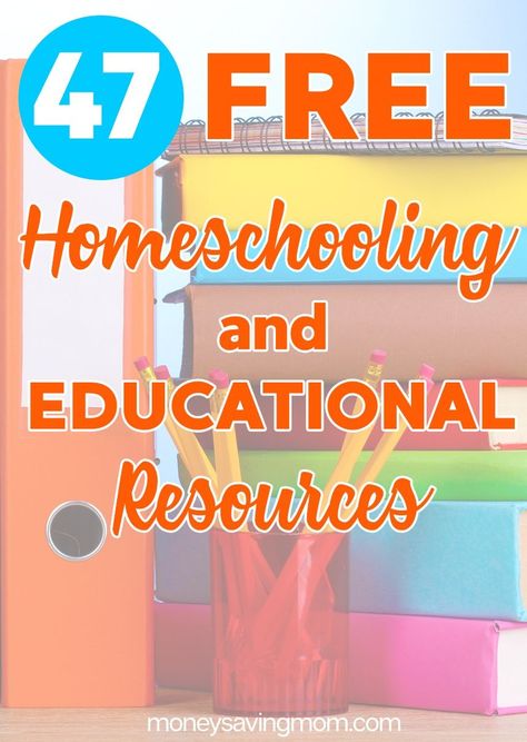 HUGE List of FREE Homeschool Curriculum & Resources (47 freebies!) Free Homeschool Curriculum, Free Homeschool Resources, Homeschool Freebies, Money Saving Mom, Homeschool Education, How To Start Homeschooling, Homeschool Schedule, Homeschool Learning, Homeschool Lesson